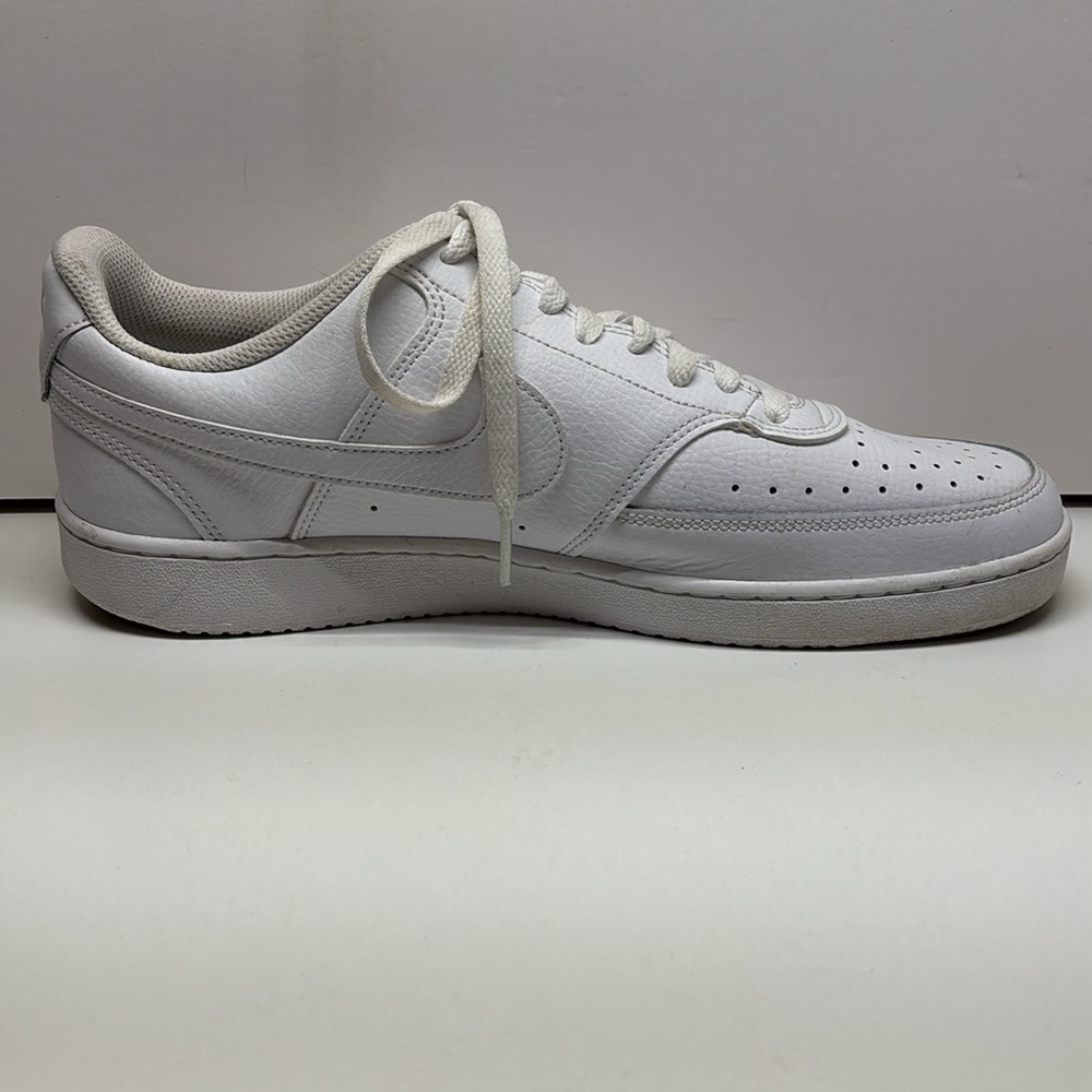 Nike Court Vision Lo Mens Athletic Shoes Sneakers Size 11 Triple White - Picture 6 of 12